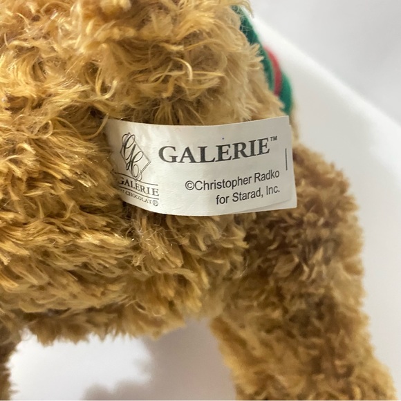 Christopher Radko 2004 Galerie Au Chocolat Christmas Teddy Bear Plush RARE - Picture 6 of 10